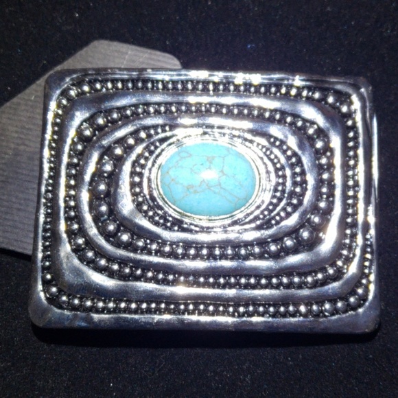 Lot of 4 Belt Buckles- Western Turquiose color - Picture 4 of 6